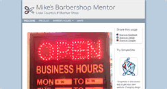 Desktop Screenshot of mikesbarbershopmentor.com